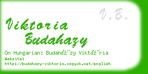 viktoria budahazy business card